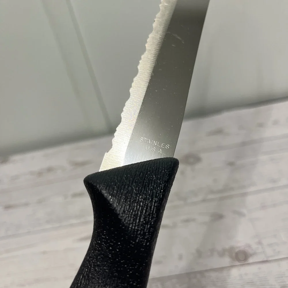 Sharpkut II Carve & Serve Knife Stainless Steel Made in USA New Open Box